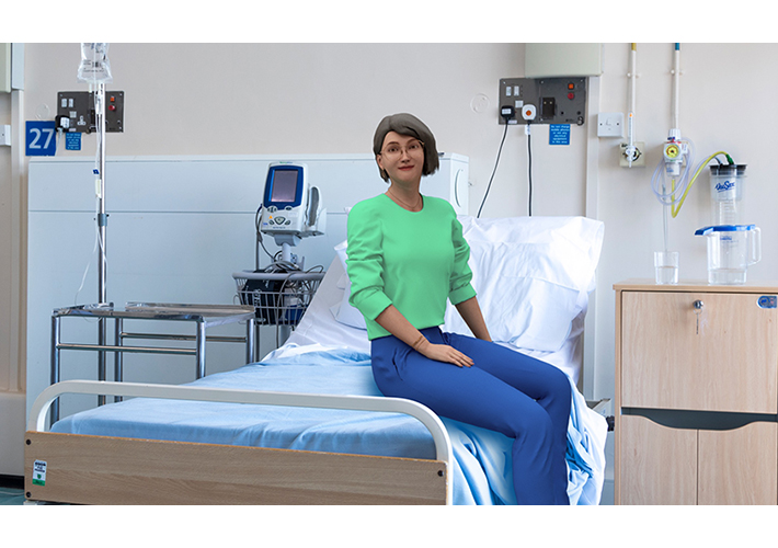 foto "Emma Twin", el avatar de Dassault Systèmes que muestra cómo los gemelos virtuales ayudan a la innovación sanitaria.